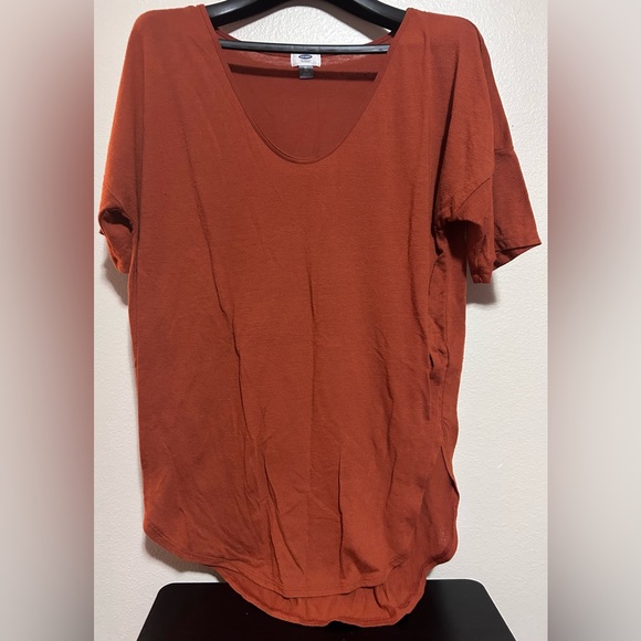 Old Navy Tops - Old Navy Burnt orange short sleeve long top- size xl